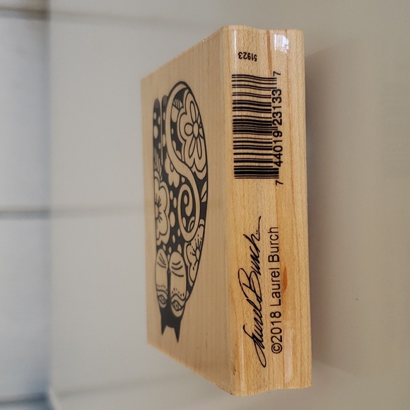 Laurel Burch Cat Stamp LB Flowering Feline - Picture 5 of 9